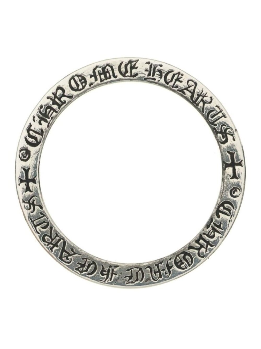 Chrome Hearts Spacer Pln Ring Plain Silver